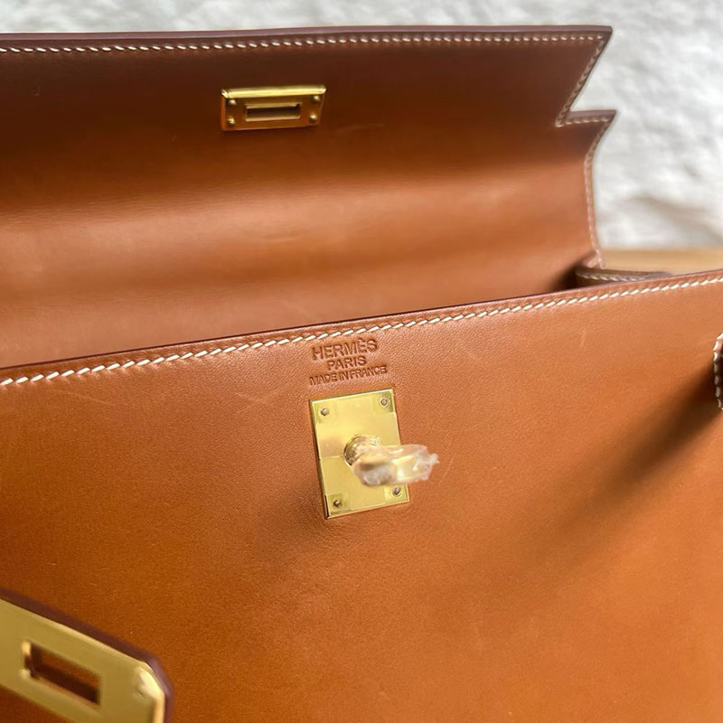 エルメスの人気バッグ HERMES ケリー25 kelly25 外縫い フォーブ バレニア ゴールド金具 2635095 エルメス ケリー25 外縫い - 画像 (4)