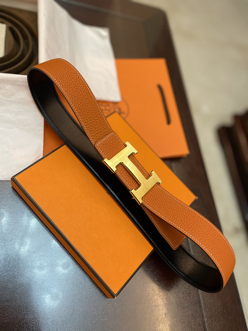 最高級エルメススーパーコピー HERMES リバーシブル 38mm ベルト Hバックル コンスタンス ベルト メンズ 2635100 エルメス ベルト のみ メンズ - 画像 (2)