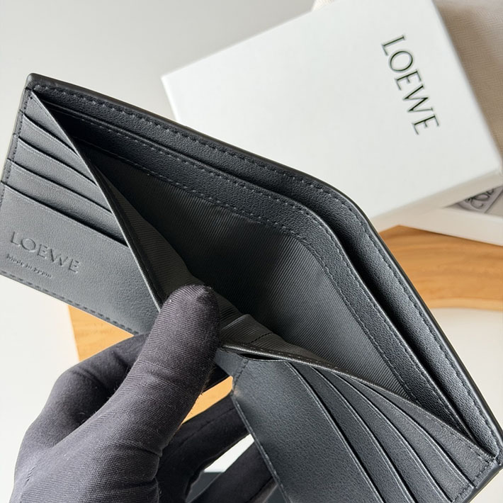 最高級ロエベスーパーコピー LOEWE パンタ バイフォールド ウォレット(シャイニーカーフ)ブラック C643302X32-1100 ロエベ 財布 二つ折り アウトレット - 画像 (2)
