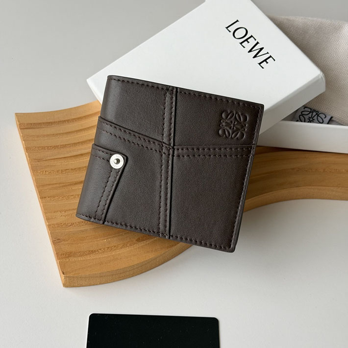 最高級ロエベスーパーコピー LOEWE パンタ バイフォールド ウォレット(シャイニーカーフ)ヴィンテージブラウン C643302X32-0041 ロエベ財布コピー - 画像 (9)