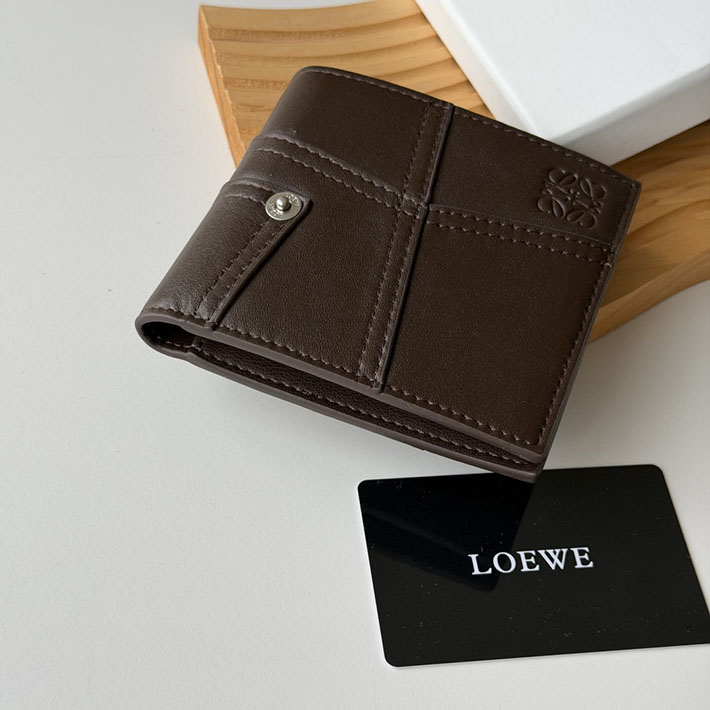 最高級ロエベスーパーコピー LOEWE パンタ バイフォールド ウォレット(シャイニーカーフ)ヴィンテージブラウン C643302X32-0041 ロエベ財布コピー - 画像 (6)