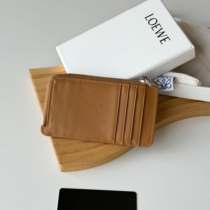 最高級ロエベスーパーコピー LOEWE パンタ コインカードホルダー シャイニーカーフ ライトキャニオンブラウン C643Z40XAK-6518 ロエベ カードケース 日本 - 画像 (8)