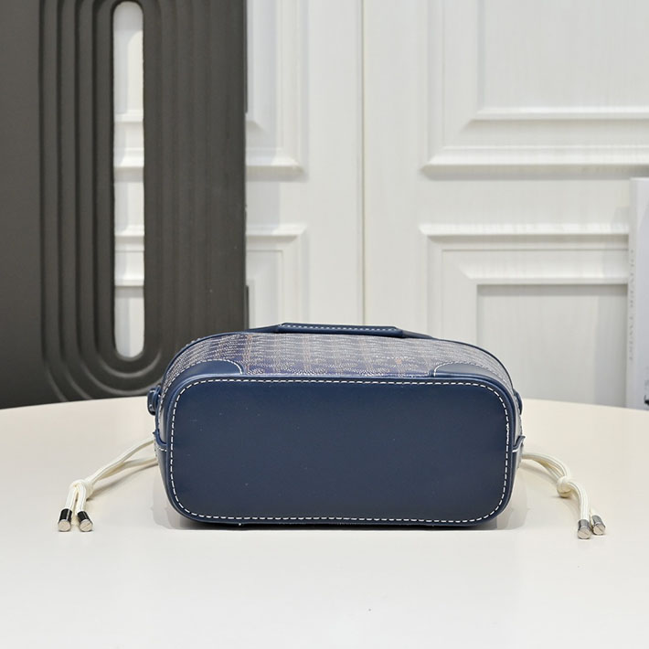 N品 ゴヤールコピー GOYARD Pre-Owned ベルーガ コーテッドキャンバス ミニ ハンドバッグ ネイビーブルー 2635146 ゴヤール バッグ アウトレット - 画像 (7)