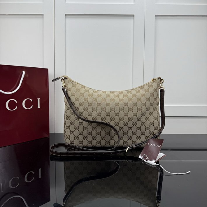 グッチ直営アウトレット店 GUCCI レディ ルネッタ チェーン ミディアム ショルダーバッグ サンド&ブラウン A006OA FAGGX 9651 レディース グッチ バッグ - 画像 (7)