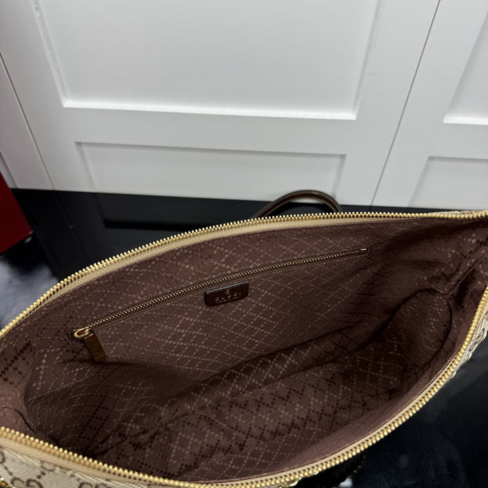 グッチ直営アウトレット店 GUCCI レディ ルネッタ チェーン ミディアム ショルダーバッグ サンド&ブラウン A006OA FAGGX 9651 レディース グッチ バッグ - 画像 (3)