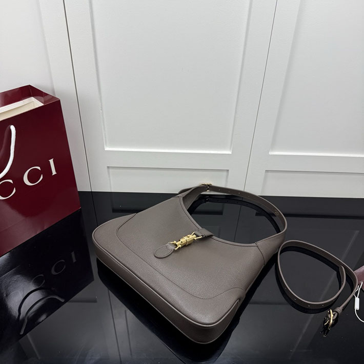 グッチ直営アウトレット店 GUCCI ジャッキー 1961 ミディアム ショルダーバッグ ダークブラウン 863136 AAGDZ 2007 グッチ バッグ 新作 - 画像 (6)