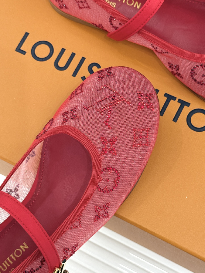 最高級ルイヴィトンスーパーコピー 靴 LOUIS VUITTON 26WF 新作 バレリーナ ピンク モノグラム メッシュ スワロ デザイン マリアンヌ シューズ ルイヴィトン バレリーナ メッシュ - 画像 (7)