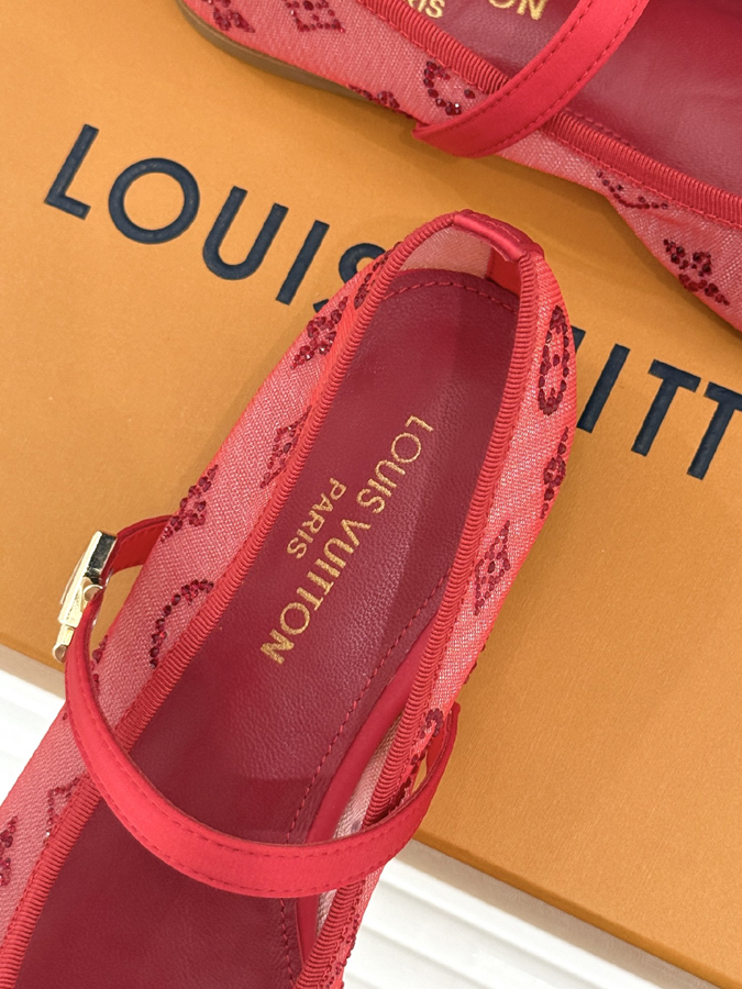 最高級ルイヴィトンスーパーコピー 靴 LOUIS VUITTON 26WF 新作 バレリーナ ピンク モノグラム メッシュ スワロ デザイン マリアンヌ シューズ ルイヴィトン バレリーナ メッシュ - 画像 (8)