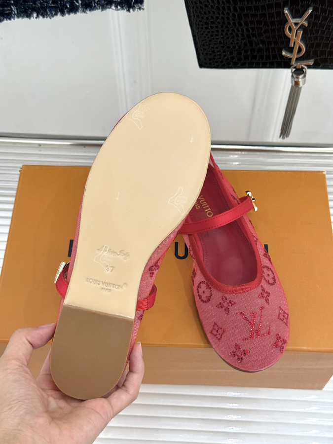 最高級ルイヴィトンスーパーコピー 靴 LOUIS VUITTON 26WF 新作 バレリーナ ピンク モノグラム メッシュ スワロ デザイン マリアンヌ シューズ ルイヴィトン バレリーナ メッシュ - 画像 (9)