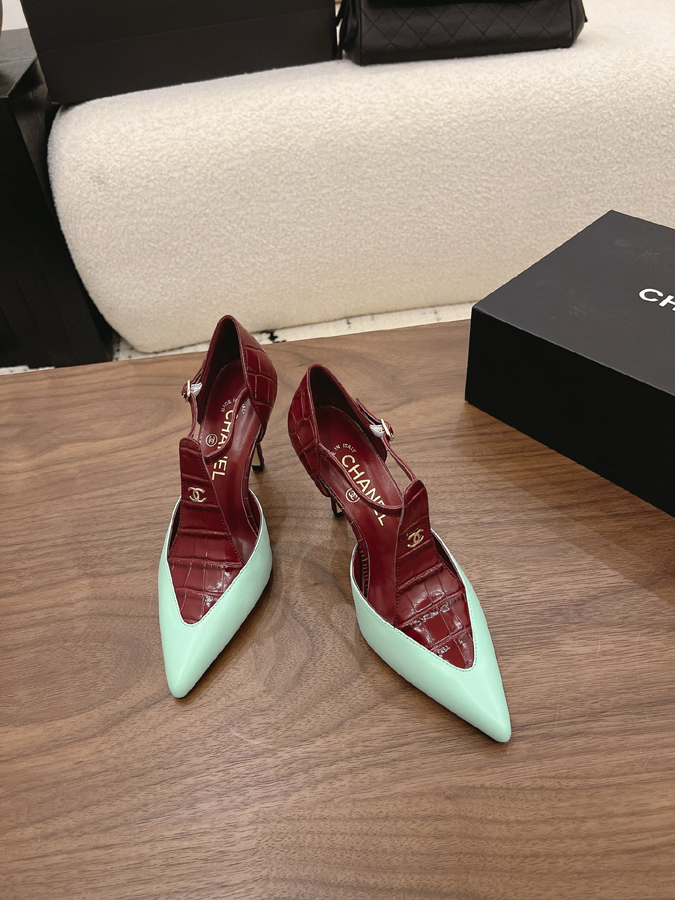 最高級シャネルスーパーコピー シャネル スリングバック ヒール ダブルC シャネルバイカラーパンプス - 画像 (2)